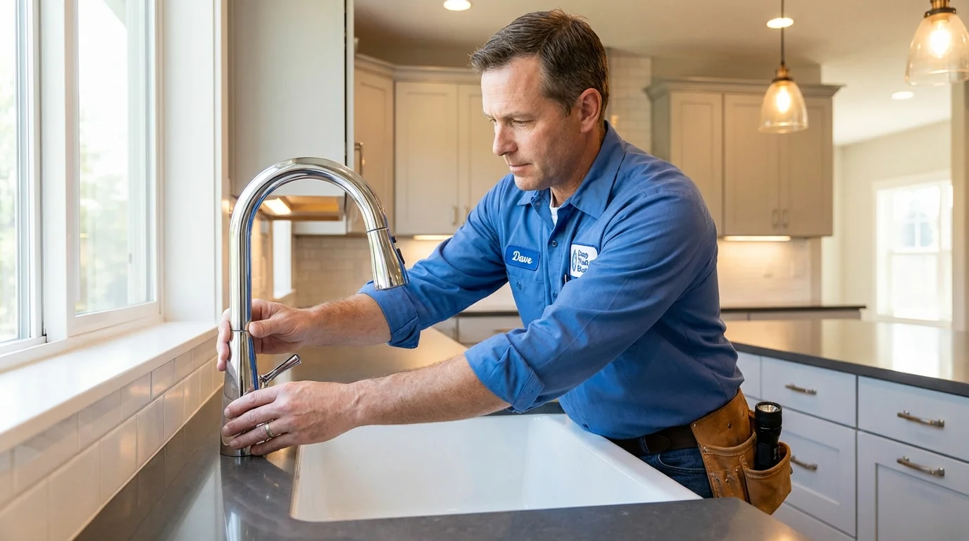 Kitchen faucet installation by Johns Plumbing LLC in Goldfield