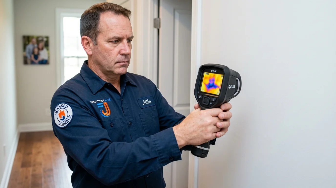 Thermal imaging leak detection by Johns Plumbing LLC in Goldfield